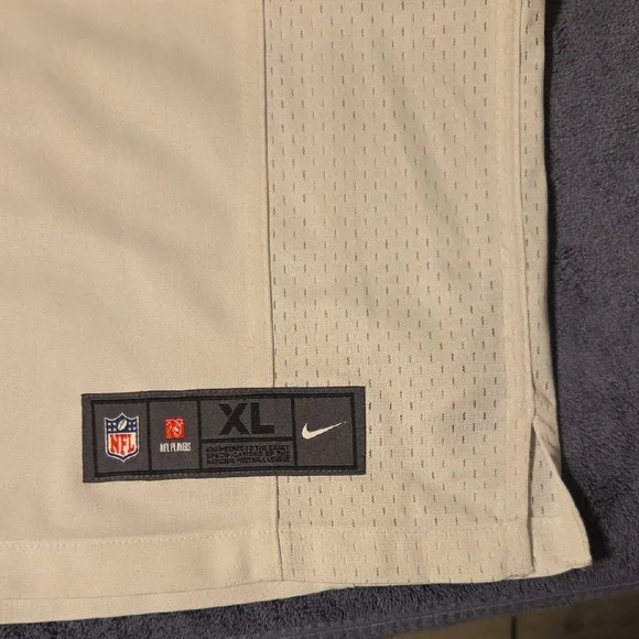 NFL White Jersey with Bold Black Numbers - Picture 6 of 10